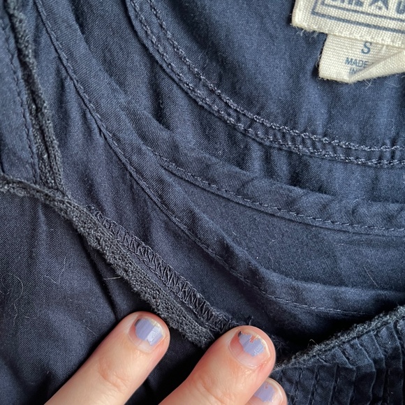 CONVERSE One Star BLUE SLEEVELESS FLOWY NAVY BLUE DRESS - Picture 11 of 11